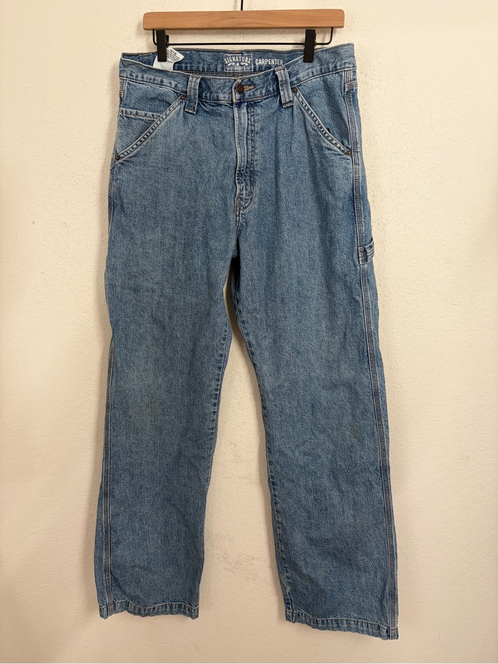 Levi’s Signature Carpenter Jeans Men’s 34x34 Blue Y2K Baggy Skater Denim